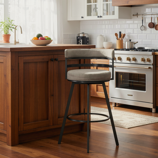 Sunvega Heavy Duty 360 Swivel Bar Stool with Scratch Resistant Finish