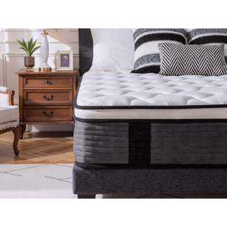 Sunvega 10 Inch Cooling Gel Memory Foam Hybrid Mattress with Pocket Springs for Medium Firmness