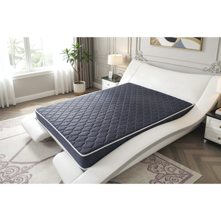 Sunvega Navy Blue Diamond-Quilted Waterproof Breathable High-Density Foam Mattress