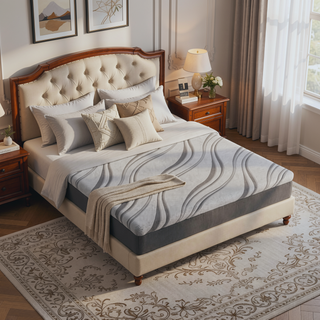 Sunvega Ultra Cooling 12" Medium Feel Gel Memory Foam Mattress with Heat Wicking Fabric