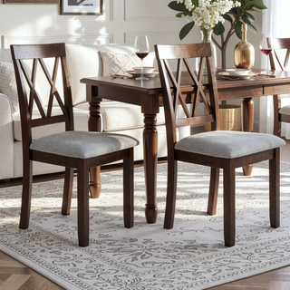Sunvega Modern Faux Marble Dining Table with Solid Wood Legs for Kitchen Living Room