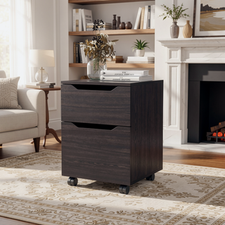 Sunvega Compact Nightstand with Door and Drawer for Small Spaces