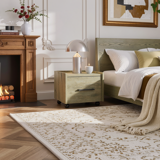 Sunvega Floating Nightstand with Handy Drawer and Surface for Bedroom Storage