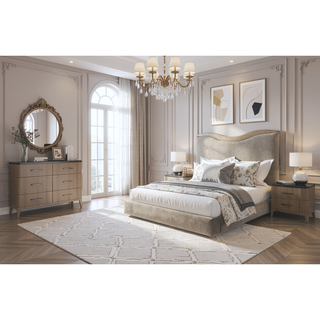 Sunvega Eucalyptus Veneer Chest with Soft-Close Drawers and Cedar-Lined Storage