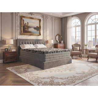 Sunvega 14" Smooth Top Hybrid Ultra Plush King Mattress with Ice Cover