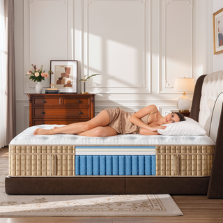 Sunvega 14 Inch Queen Hybrid Mattress with Pocket Springs and Cooling Gel Memory Foam