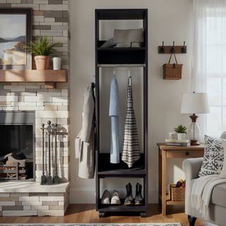 Sunvega Wardrobe Devon with Integrated Mirror and Ample Shelving for Bedroom