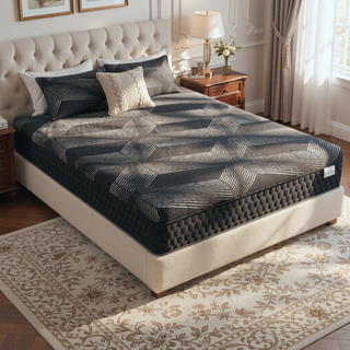 Sunvega Diamond Matrix Copper Cooling Hybrid Waterfall Top Mattress with Medium Feel