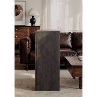 Sunvega Ireland Gray Oak Finish 8-Drawer Dresser with Smooth Glide Drawers