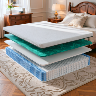 Sunvega Copper Cooling Firm Feel 12" Hybrid Waterfall Top Mattress Twin XL