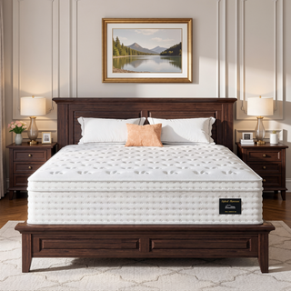 Sunvega 14'' Hybrid Queen Mattress with Memory Foam and Pocket Springs for Pressure Relief