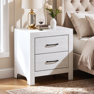 Sunvega Natural Finish Full Bed with Headboard Footboard and Rails