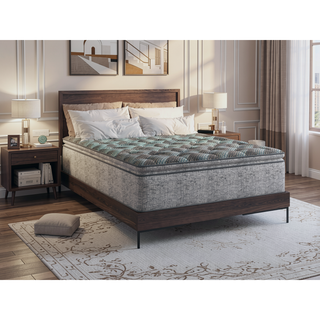 Sunvega 12" Hybrid Euro Top Mattress with Cooling Support Plush Comfort Queen