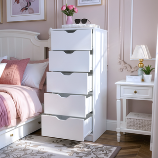 Sunvega Narrow Drawer Dresser with Pull-Out Mechanism and 5kg Drawer Capacity