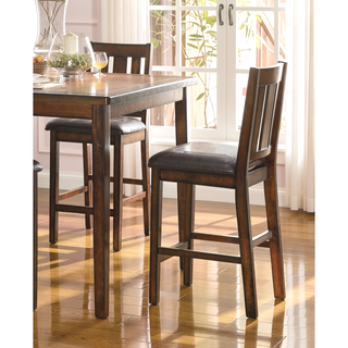 Sunvega Espresso Finish 6-Piece Dining Set with Table Bench and 4 Chairs
