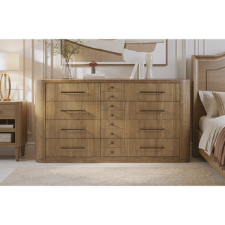 Sunvega Eucalyptus Veneer Dresser with Soft-Close Drawers and Cedar-Lined Storage