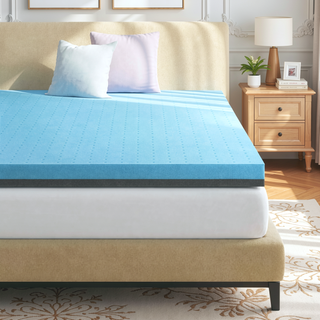 Sunvega 3 Inch Gel Infused Cooling Memory Foam Mattress Topper for Pressure Relief
