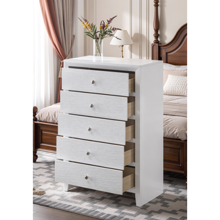 Sunvega Contemporary Modern Look Nightstand End Table with Two Storage Drawers