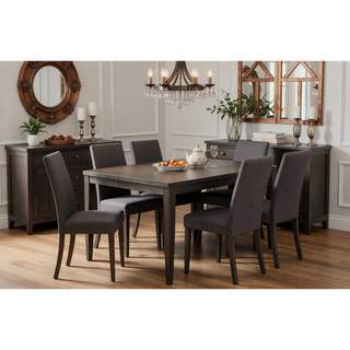 Sunvega Modern Dark Walnut Dining Table with Wegner Legs Engineered Wood
