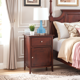 Sunvega Bright Yellow Fully Assembled Nightstand with Drawer for Small Spaces