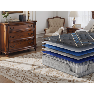 Sunvega 14 Inch Firm Cooling Hybrid Mattress with Individually Wrapped Coils