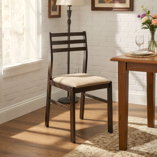 Sunvega Cappuccino and Tan 3-Piece Dining Set with Drop Leaf Table and Two Chairs