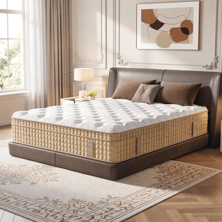 Sunvega Queen Hybrid Mattress with Cooling Gel Memory Foam and Pocket Springs for Support