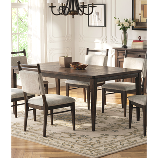 Sunvega Modern Dark Walnut Dining Table with Wegner Legs Engineered Wood