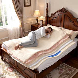Sunvega 10 Inch Queen Size Breathable Cool Cover Memory Foam Hybrid Mattress