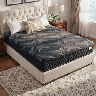Sunvega Diamond Matrix Copper Cooling Hybrid Waterfall Top Mattress with Medium Feel