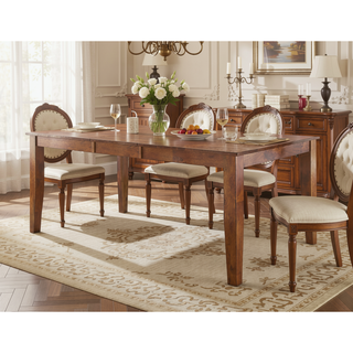 Sunvega Light Oak Mango Wood Extendable Dining Table with Butterfly Leaf