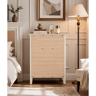 Sunvega Bright Yellow Fully Assembled Nightstand with Drawer for Small Spaces