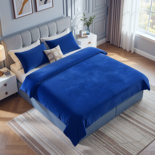 Sunvega Kids 7" Blue Full Mattress with Water Resistant Memory Foam