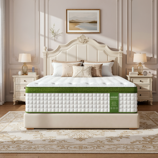 Sunvega 12 Inch Queen Size Hybrid Mattress with Gel Memory Foam and Pocket Springs for Pressure Relief