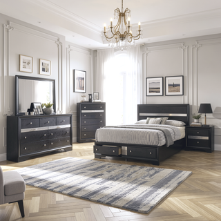Sunvega Seven Drawer Wood Dresser with Spacious Storage for Bedroom