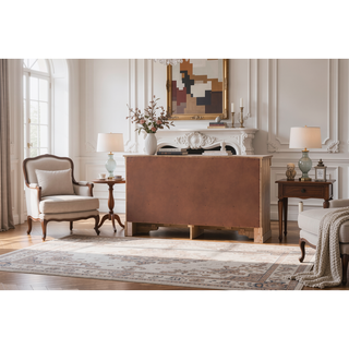 Sunvega Sophisticated Silver Champagne Transitional Nightstand with Two Drawers for Storage