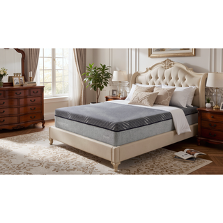 Sunvega Hybrid Core 14" Pocket Spring Memory Foam Mattress with Waterfall Ticking Cover