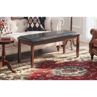 Sunvega Contemporary Walnut Black Dining Table Set With 4 Chairs And Bench