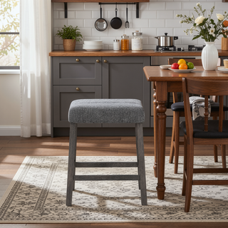 Sunvega Sturdy Console Sofa Table with Faux Top and Grey Wash Legs