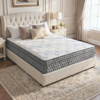 Sunvega Diamond Zen 11 Inch Medium Feel Memory Foam Hybrid Mattress with Euro-Top