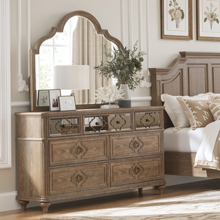 Sunvega Rustic Oak Veneer Nightstand with USB-A and USB-C Charging Station