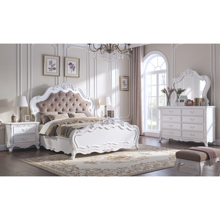 Sunvega Bright White Finish Nightstand with Sleek Drawer and Polished Paper Veneer