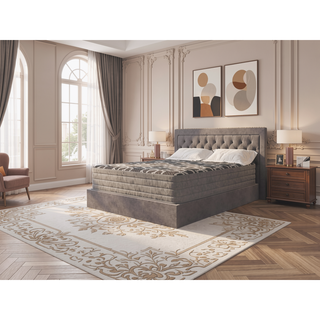 Sunvega 12 Inch Medium Plush King Mattress with Ice Cover and Copper Gel Infusion