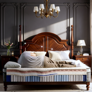 Sunvega 10 Inch Queen Size Breathable Cool Cover Memory Foam Hybrid Mattress