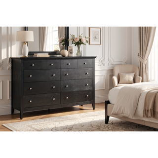 Sunvega Dark Brown Tufted Polyurethane Upholstered King Size Bed Frame