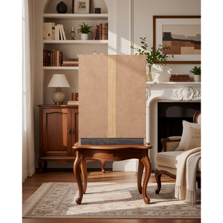 Sunvega Sandle Wood Contemporary Nightstand with Spacious Top for Compact Spaces