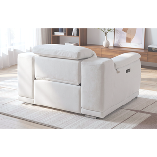 Sunvega Power Recliner Chair in Top Grain Italian Leather with USB Charger