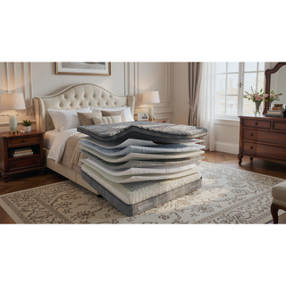 Sunvega Premium Bed with Pocket Innerspring and Memory Foam Encased Core