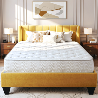 Sunvega 9 in. Full Size Pocket Coil Spring Mattress with Pressure Relief and Low Motion Transfer