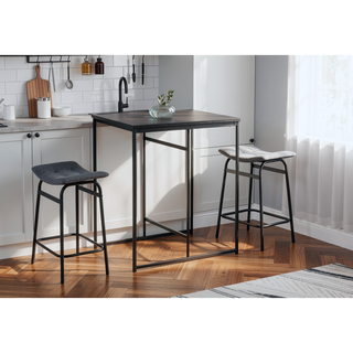 Sunvega Modern 32 Inch Rectangular Black Counter Height Dining Table